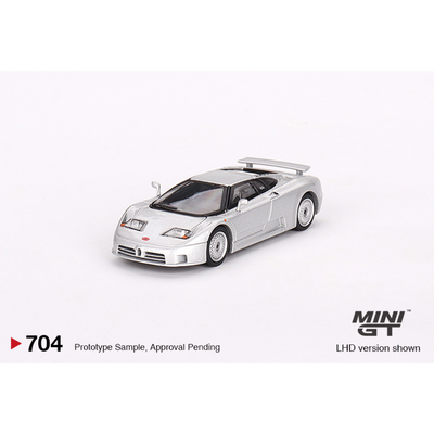 Bugatti EB110 GT Silver | Mini GT | 704
