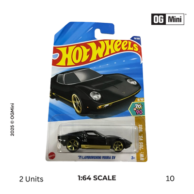 Lamborghini Miura SV Black 1971 | Hot Wheels