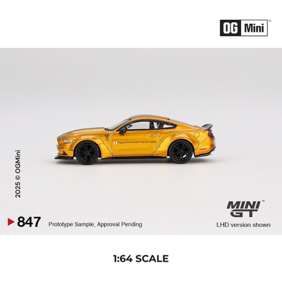 LB Works Ford Mustang Gold | Mini GT