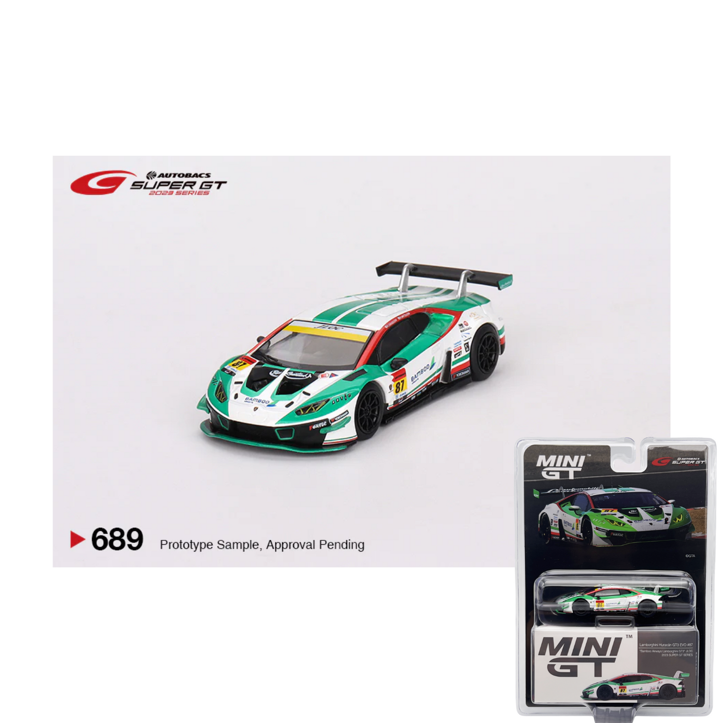 Lamborghini Huracan GT3 EVO #87 | Mini GT Blister