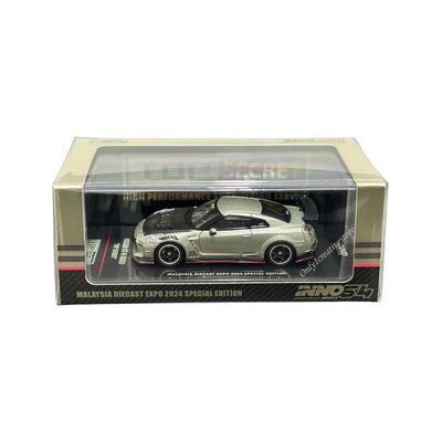 Nissan GT-R R35 Top Secret Malaysian Diecast Expo 2024 Silver | Inno64