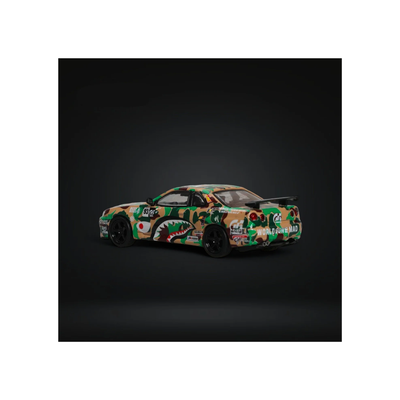 Nissan Skyline GT-R BNR34 Green Orange Design Stance Hunters | Specials