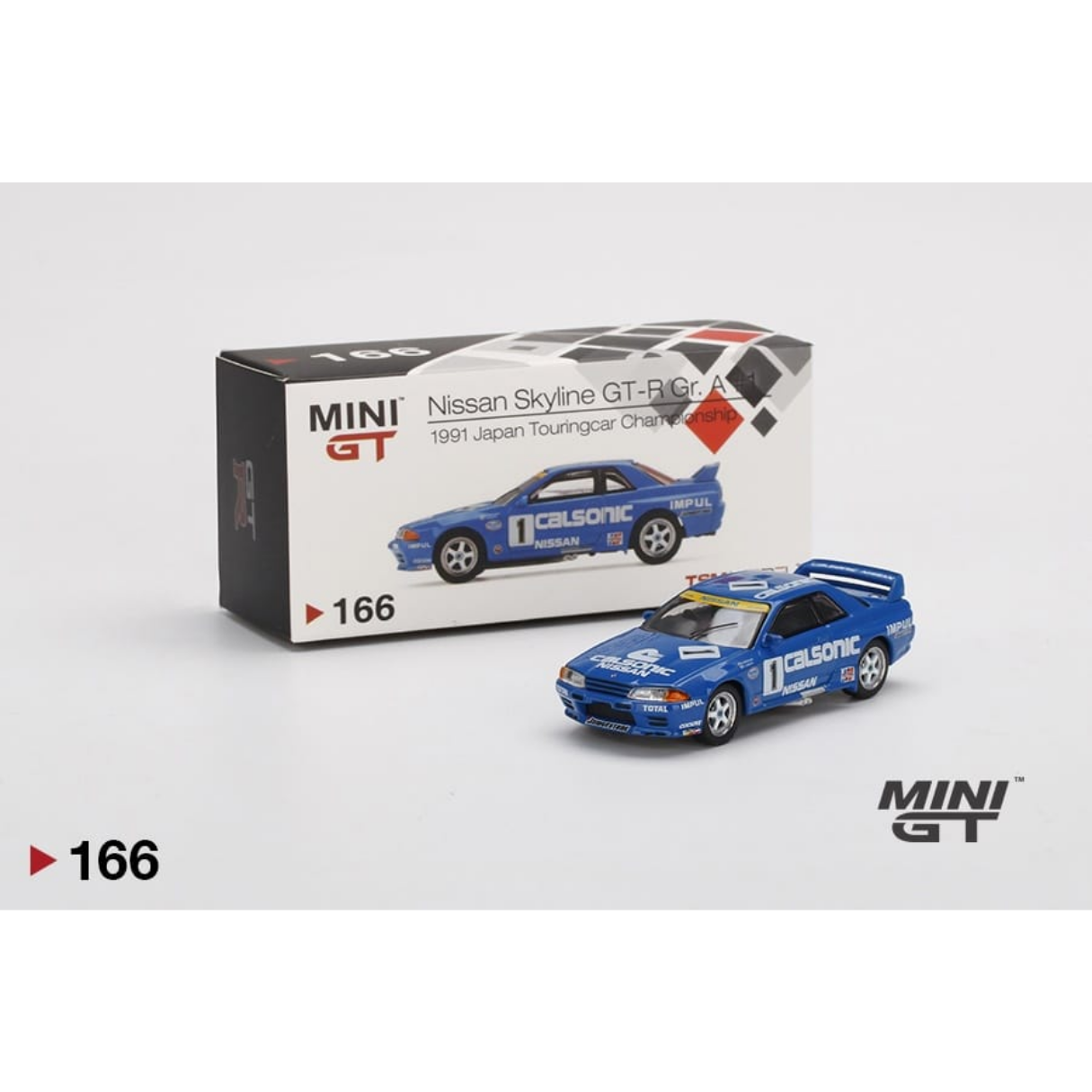 Nissan Skyline GT-R Gr. A 1991 Japan Touring Mini Gt 166