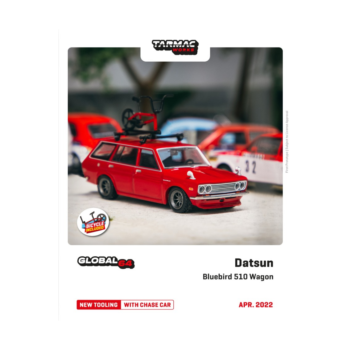 Datsun Bluebird 510 Wagon Red | Tarmac Works