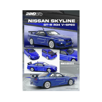Nissan GTR R34 Blue V Spec 2 | Inno64