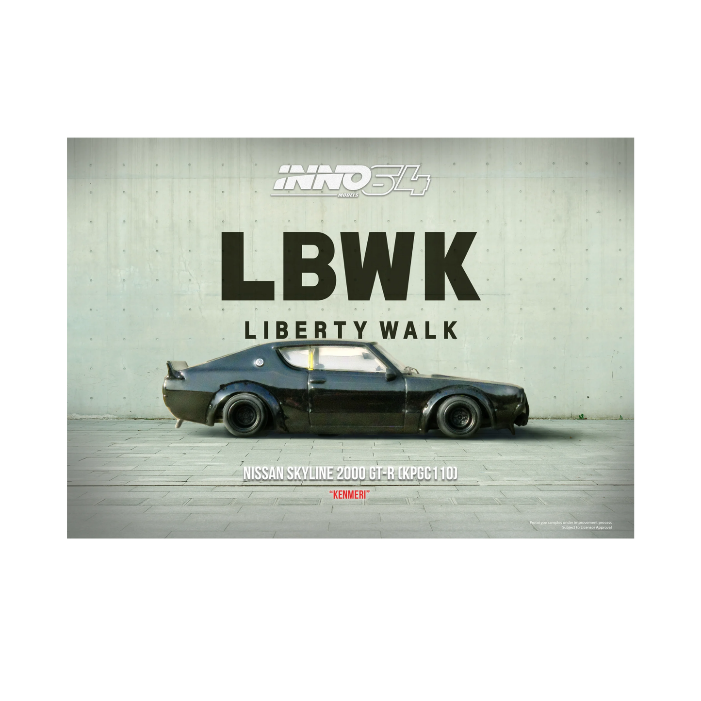Nissan Skyline 2000 GT-R Black Liberty Walk | Inno64