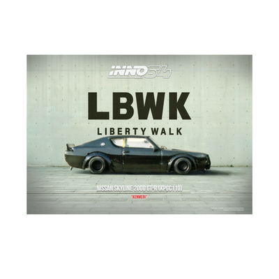 Nissan Skyline 2000 GT-R Black Liberty Walk | Inno64
