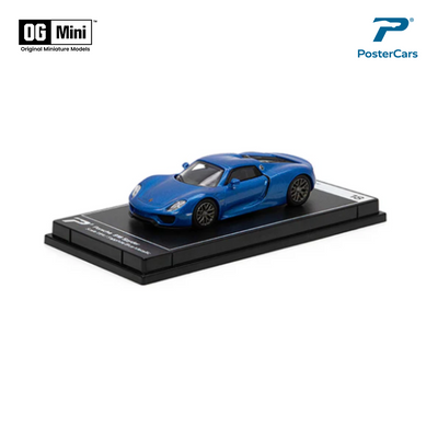 Porsche 918 Spyder Sapphire Blue Metallic | Poster Cars