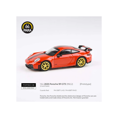 2025 Porsche 911 GT3 992.2 Guards Red RHD
