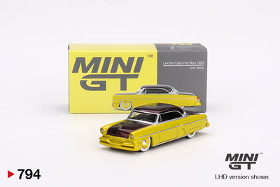 Lincoln Capri Hot Rod 1954 (Yellow) | Mini GT