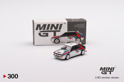 Lancia Delta HF Integrale Evoluzione - Martini Edition (White)(Opened Piece) | Mini GT