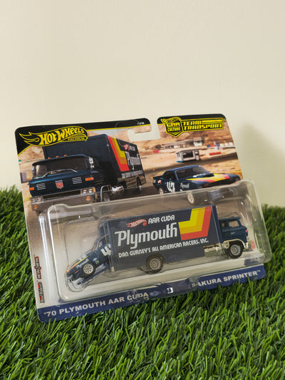 70 Plymouth AAR And Sakura Sprinter | Hotwheels Team Transport