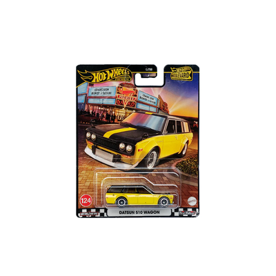 Datsun 510 Wagon Yellow | Hotwheels Premium