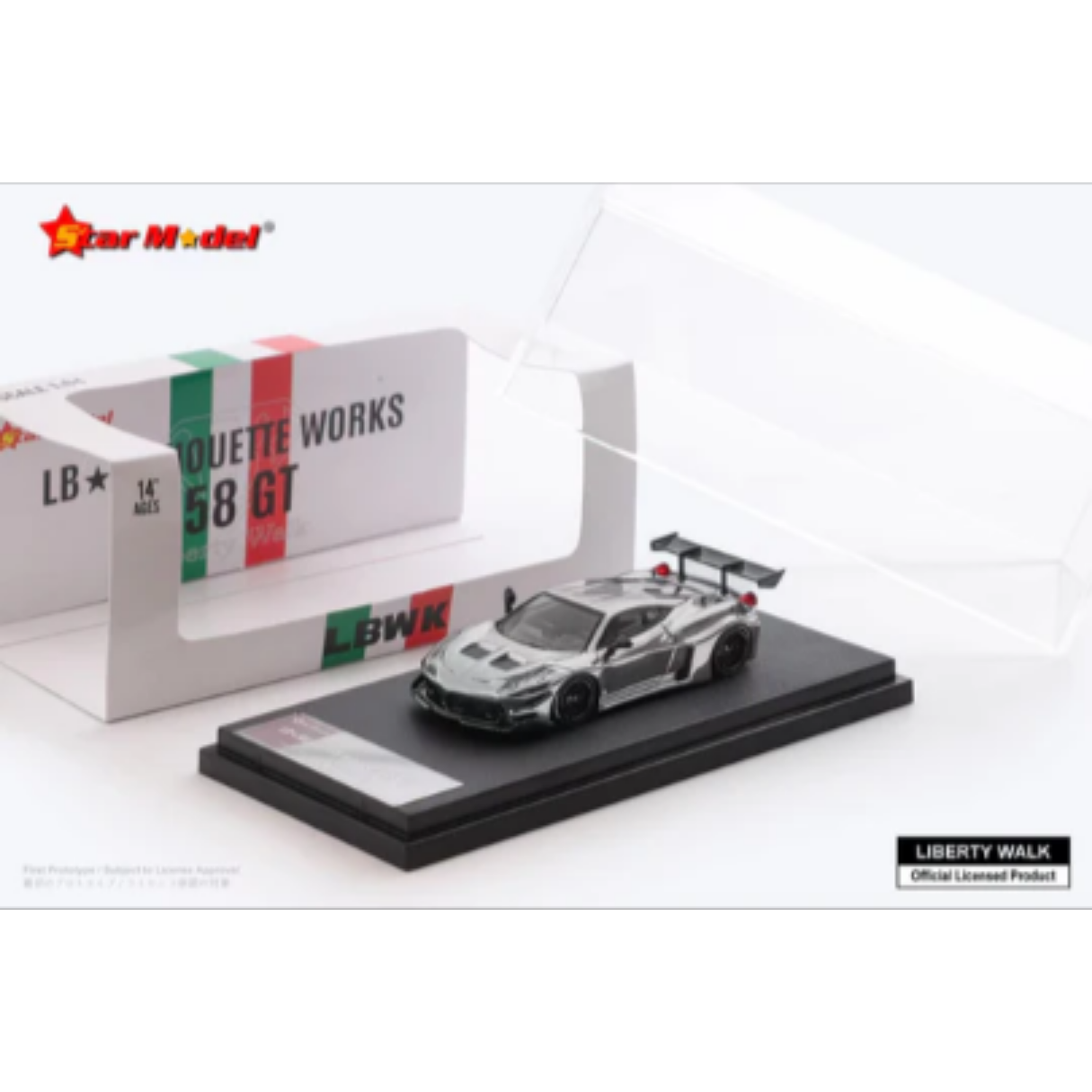 Ferrari 458 GT LB Silhouette Works Chrome