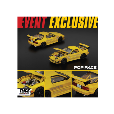 Mazda RX-7 FC3S RE AMEMIYA Yellow | Pop Race Event Exclusives