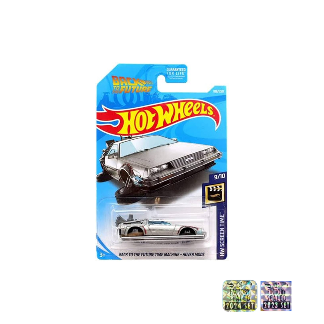 Back to the Future Time Machine Hover Mode Silver Factory Seal