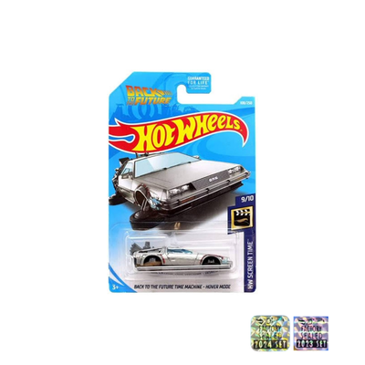 Back to the Future Time Machine Hover Mode Silver Factory Seal