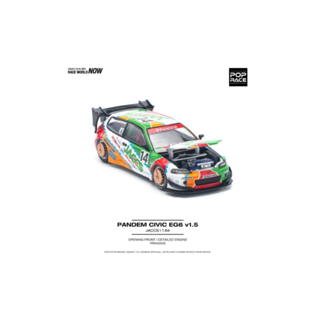 Pandem Civic EG6 Green #128 | Pop Race