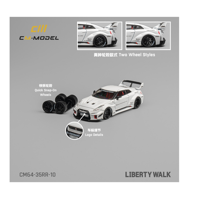 Nissan GT-R R35 LB Silhouette Works 35GT-RR White | CM Model