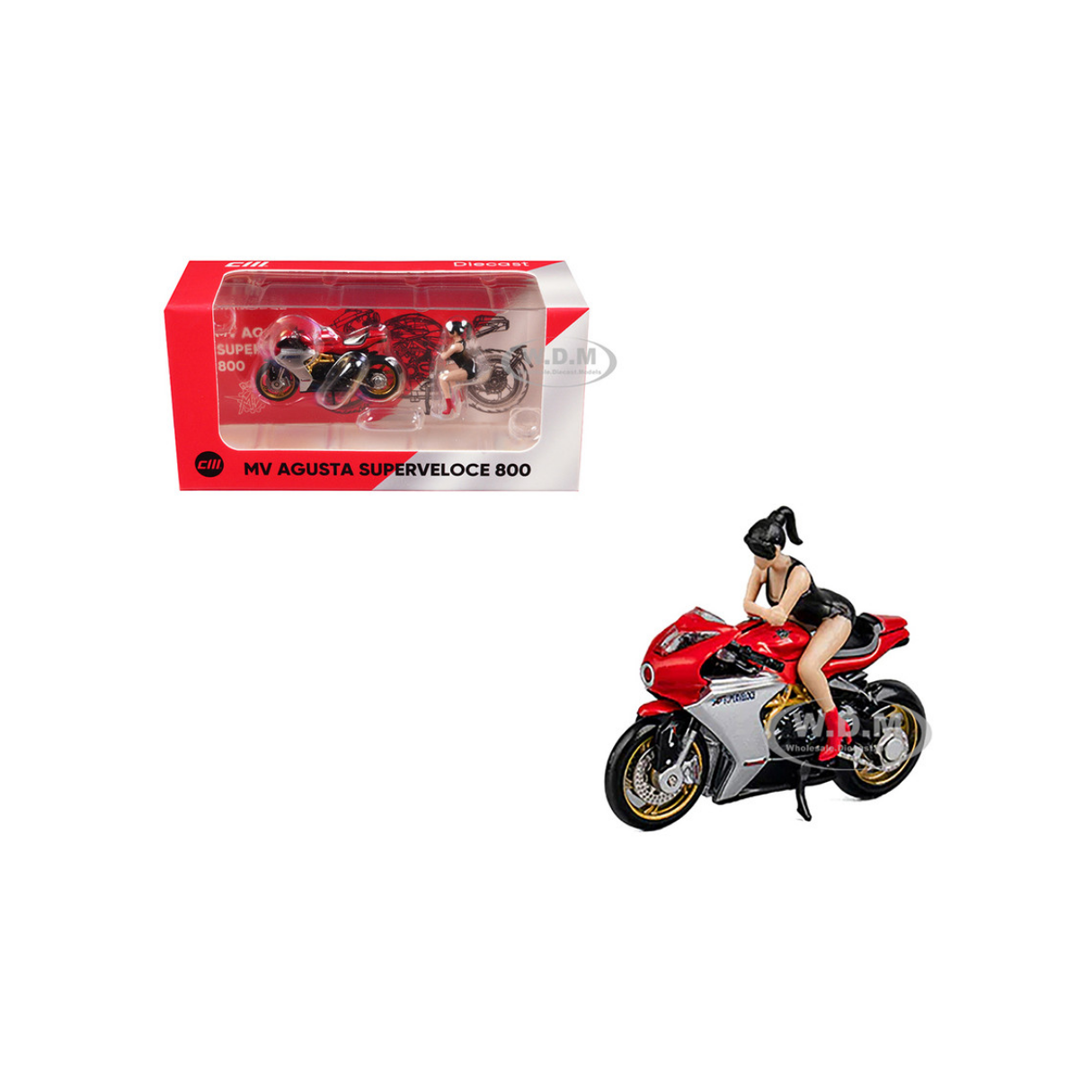 MV Agusta Superveloce 800 Ducati With Figurine | CM Model