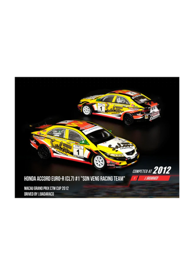 Honda Accord Euro R CL7 Yellow Saloon | Inno64