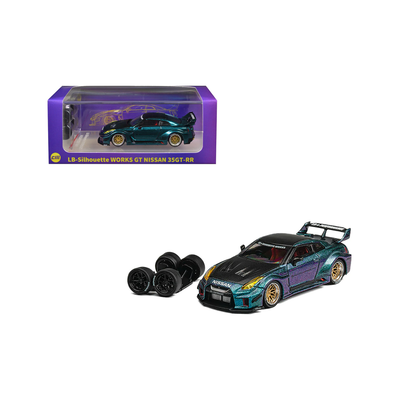 LB Silhouette Works GT Nissan 35GT-RR Metallic Green | CM Model