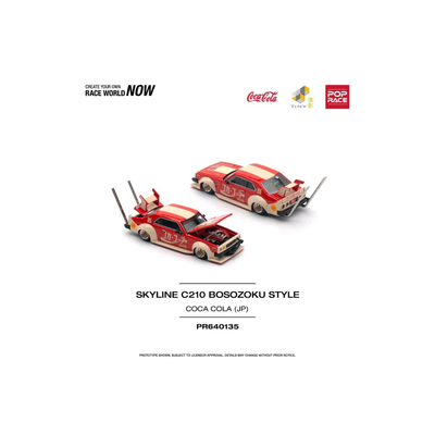 Skyline C210 Kaido Racer Bosozoku Style #135 Red | Pop Race