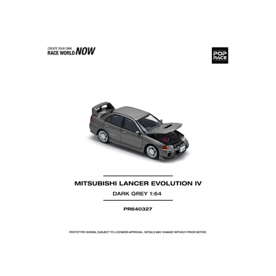 Mitsubishi Lancer Evolution IV Gray #140 | Pop Race
