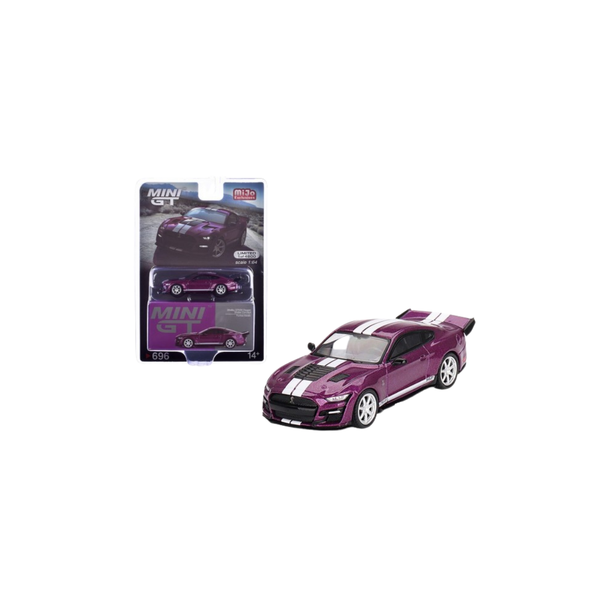 Shelby GT500 Dragon Snake Concept Purple Mini Gt Blister