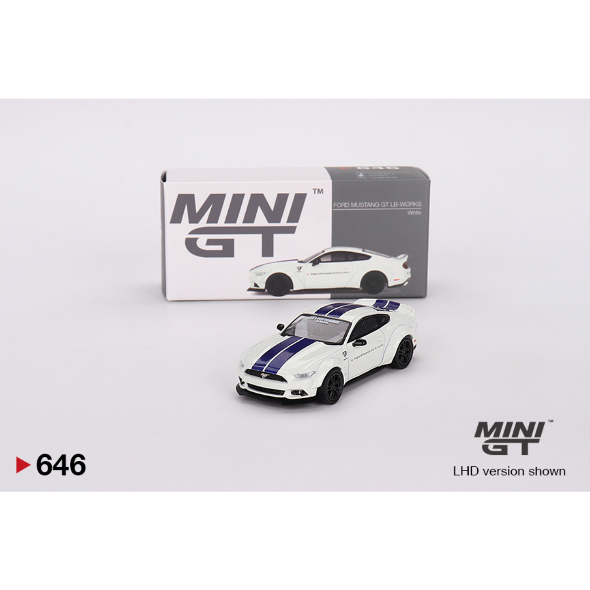 Ford Mustang GT LB Works White Mini Gt 646