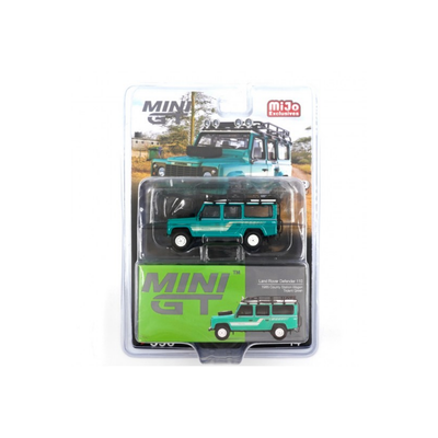 Land Rover Defender 110 Green 1985 | Mini GT Blister