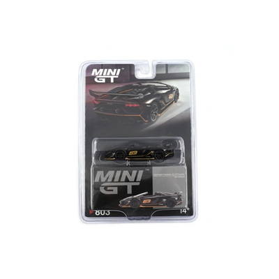 Lamborghini Aventador SVJ 63 Roadster Black | Mini GT Blister
