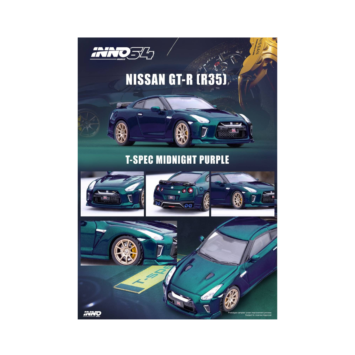 Nissan GT-R R35 T-Spec Metallic Green | Inno64