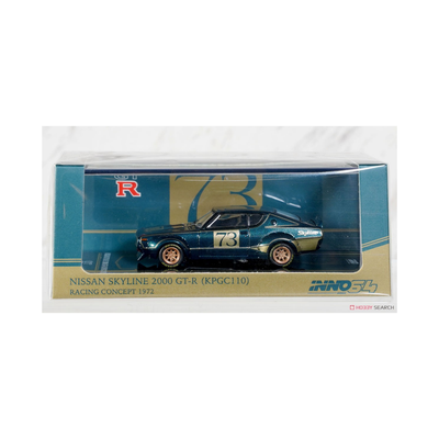 Nissan Skyline 2000 GT-R 73 KPGC110 Metallic Green | Inno64