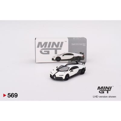 Bugatti chiron super sport white mini gt 569