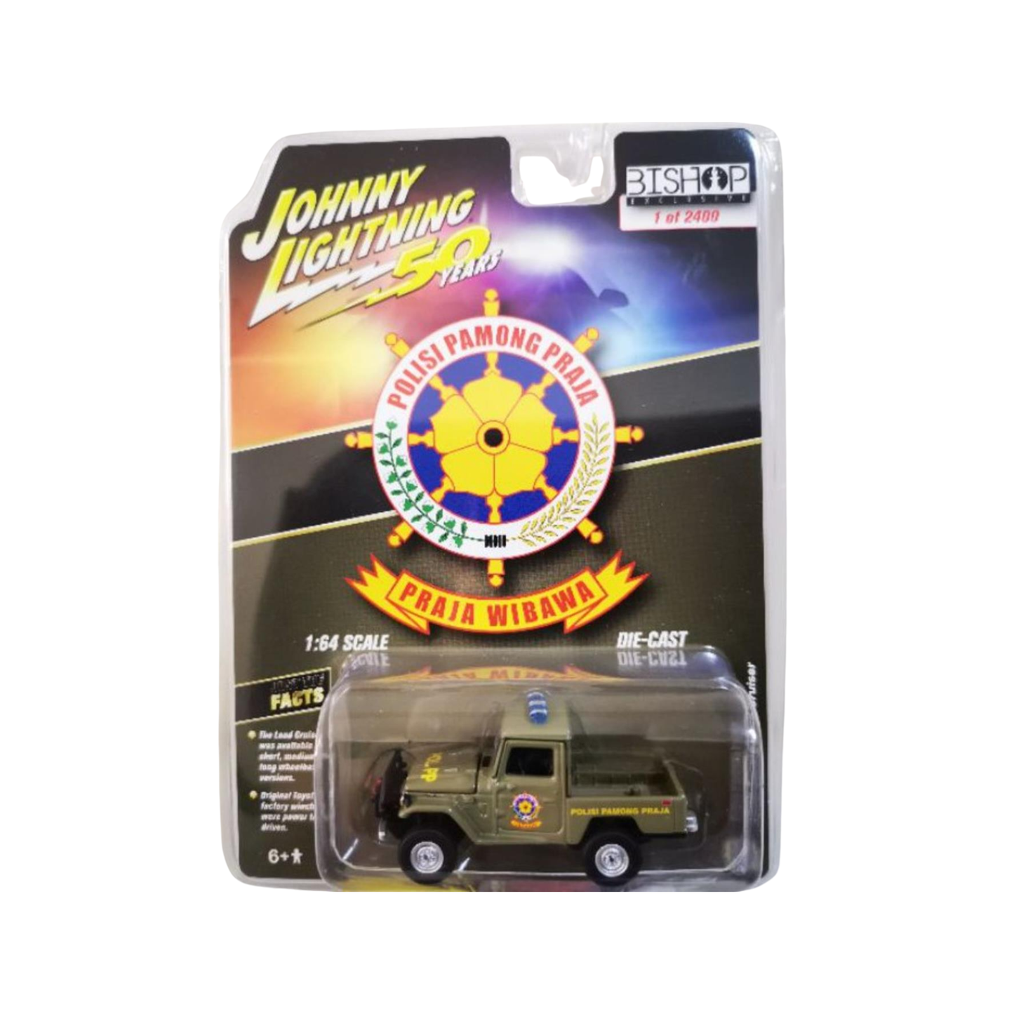 1980 Toyota Land Cruiser Polisi Pamong Praja Johnny Lightning