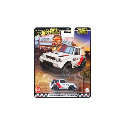 Mitsubishi Pajero Evolution White | Hotwheels Premium
