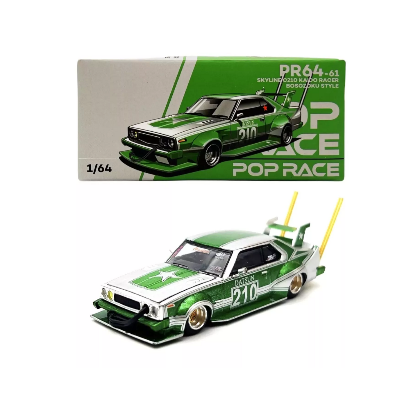 Skyline C210 Kaido Racer Green | Pop Race