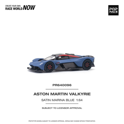 *PRE-ORDER*Aston Martin Valkyrie, 164 Scale (Blue)