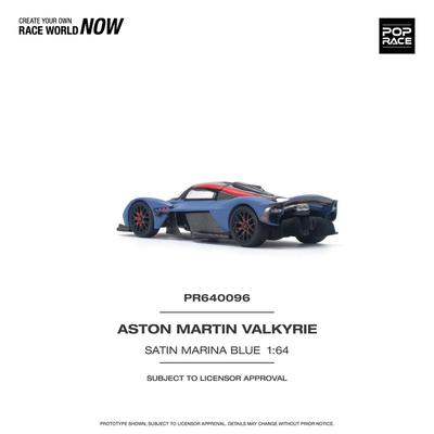 *PRE-ORDER*Aston Martin Valkyrie, 164 Scale (Blue)
