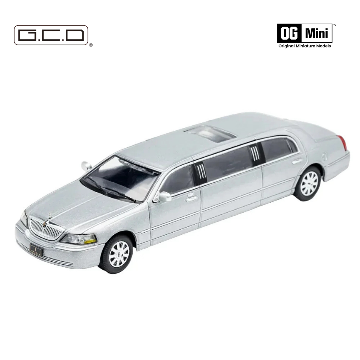 *PRE-ORDER*A Silver Extended Lincoln, 1:64 Scale
