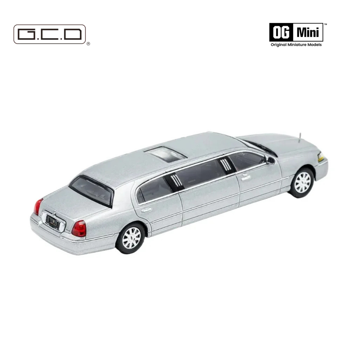 *PRE-ORDER*A Silver Extended Lincoln, 1:64 Scale