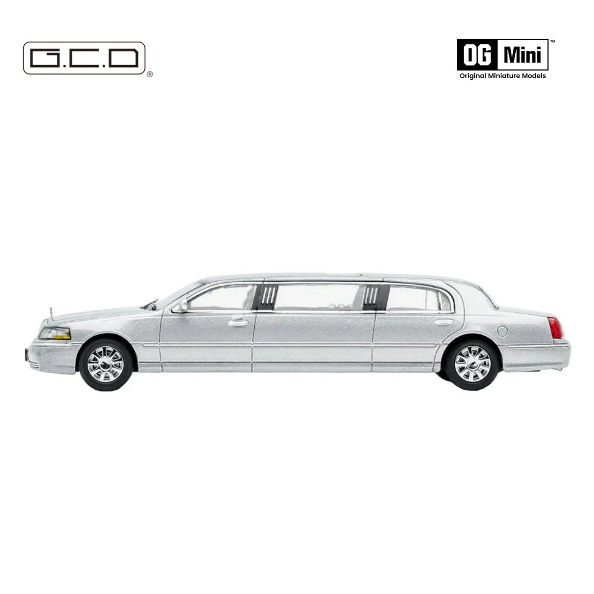 *PRE-ORDER*A Silver Extended Lincoln, 1:64 Scale