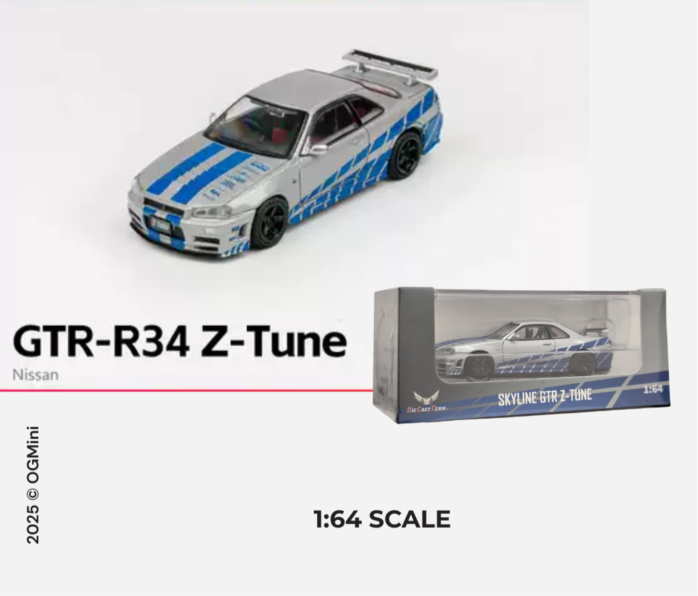 Nissan Skyline R34 Z-Tune Paul Walker Edition |  DCT Models