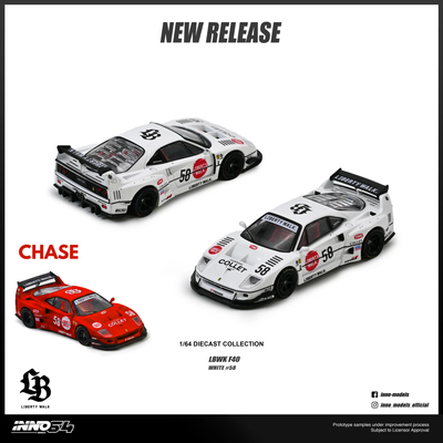 *PRE-ORDER* LBWK F40 1:64 Scale (Chance of Chase Car) | Inno64 India