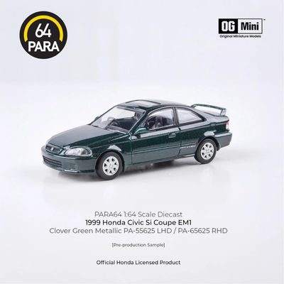 *PRE-ORDER* Honda Civic Si Coupe EM1 1999, 1:64 Scale