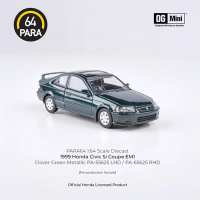 *PRE-ORDER* Honda Civic Si Coupe EM1 1999, 1:64 Scale