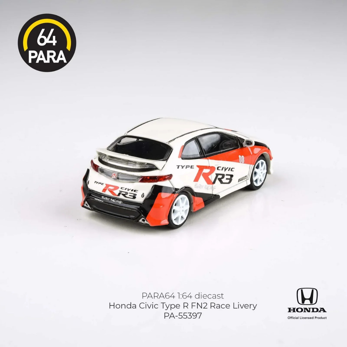 *PRE-ORDER* Honda Civic Type R FN2 Race Livery 2007, 1:64 Scale