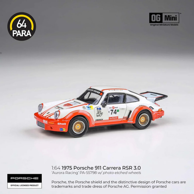 *PRE-ORDER* Porsche 911 Carrera RSR 3.0 Aurora Racing, 1:64 Scale