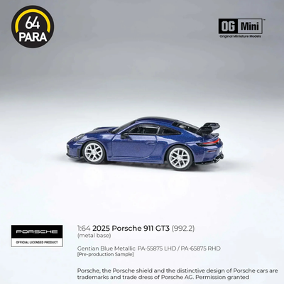 *PRE-ORDER* Porsche 911 GT3 2025, 1:64 Scale
